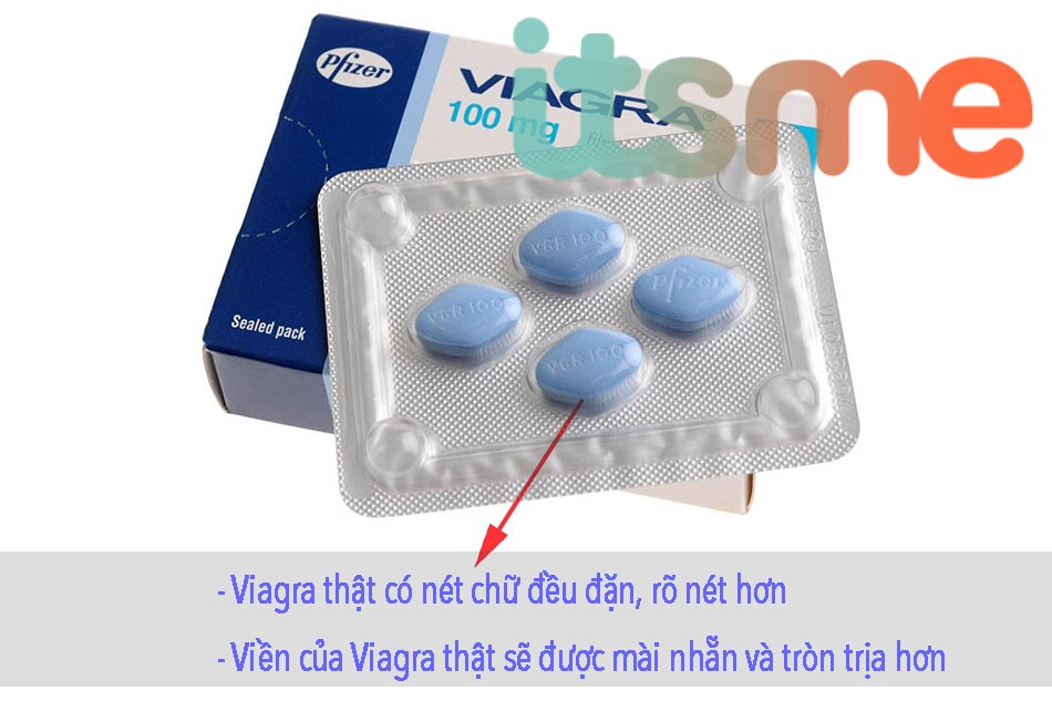 Hình ảnh thuốc Viagra hàng thật